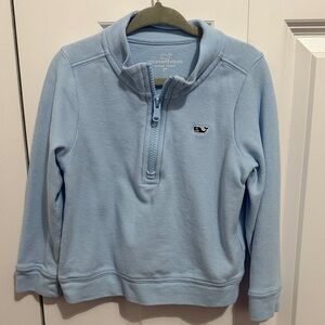 Vineyard Vines Kids Sky Blue Quarter-Zip Sweatshirt quarter zip